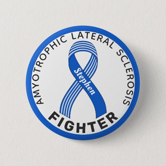 ALS Fighter Ribbon White Button (Voorkant)