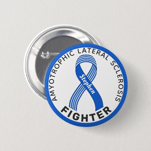 ALS Fighter Ribbon White Button (Voorkant /achterkant)