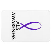 ALS Flexibele magneet voor bewustwording (Horizontaal)