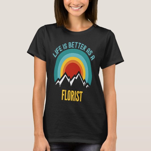 Als Florist T-shirt (Voorkant)
