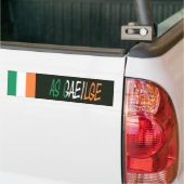Als Gaeilge Ierse vlag afwezig Bumpersticker (Op Truck)