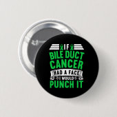 Als galblaaskanker een gezicht had, zou ik het sla ronde button 5,7 cm (Voorkant /achterkant)