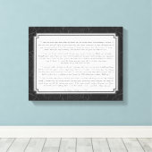 Als gedicht door Rudyard Kipling Canvas Afdruk (Insitu (Houten vloer))