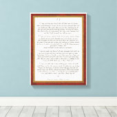 Als gedicht door Rudyard Kipling Canvas Afdruk (Insitu (Houten vloer))