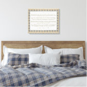 Als gedicht door Rudyard Kipling Canvas Afdruk (Insitu (Slaapkamer))