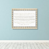 Als gedicht door Rudyard Kipling Canvas Afdruk (Insitu (Houten vloer))