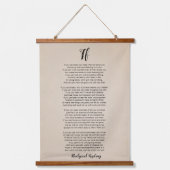 Als gedicht door Rudyard Kipling  Hangend Wandkleed (Voorkant)