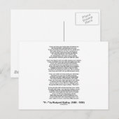 Als gedicht door Rudyard Kipling (Inspirerend gedi Briefkaart (Voorkant / Achterkant)