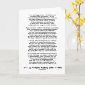 Als gedicht door Rudyard Kipling (Inspirerend gedi Kaart (Gele Bloem)