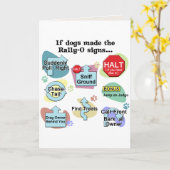 Als Gemaakte de Honden Tekens verzamelen Kaart (Gele Bloem)