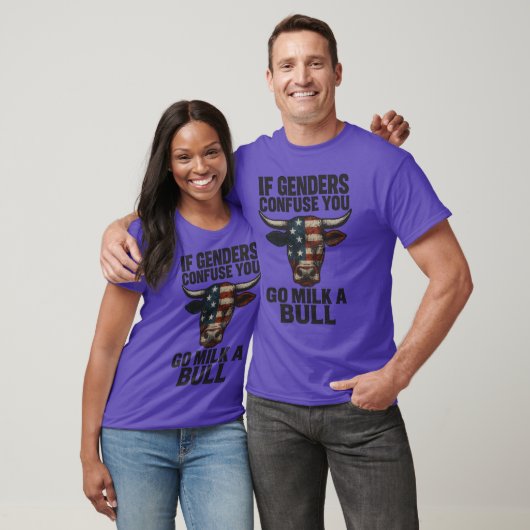 ALS GESLACHTEN JE VERWARREN, GA DAN EEN STIER MELK T-SHIRT (Unisex)