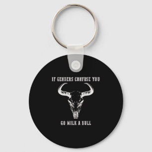 Als geslachten verwarren ga je een stier melken (o sleutelhanger