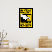 Als gevolg van bezuinigingen op de begroting is he poster (Keuken)