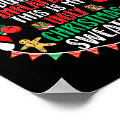 Als gevolg van de opflakkering van de luie kerstav poster (Hoek)