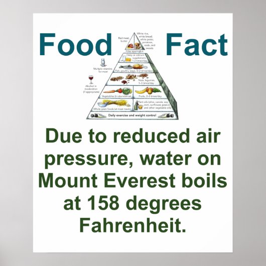 Als gevolg van de verminderde luchtdruk - voedsele poster (Voorkant)