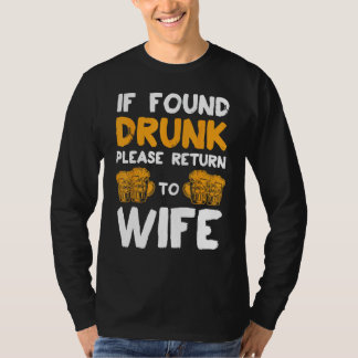 Als gevonden Drink, ga dan terug naar de vrouw-par T-shirt