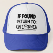 Als gevonden, ga naar het Pet van Californië terug (Voorkant)