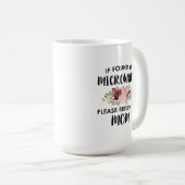 Als gevonden in de microgolf, gelieve terug te ker koffiemok (Voorkant rechts)