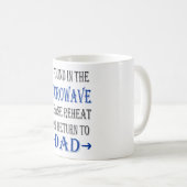 Als gevonden in microgolf retourneert Reheat retur Koffiemok (Voorkant rechts)