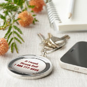 Als gevonden, vraag... Sleutelhanger (Zijkant)