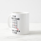 Als gewapende beschermer vind ik altijd een oploss koffiemok (Voorkant links)