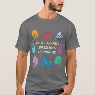 Als Gianmarco Soresi crowdwork doet T-shirt