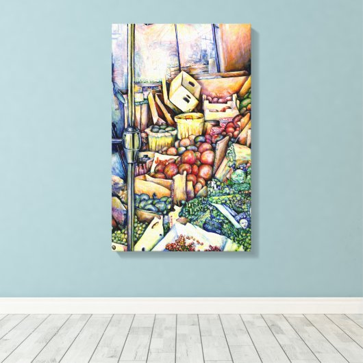 Als God het beter had gemaakt, had ze het bewaard. Canvas Afdruk (Insitu (Houten vloer))