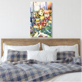 Als God het beter had gemaakt, had ze het bewaard. Canvas Afdruk (Insitu (Slaapkamer))