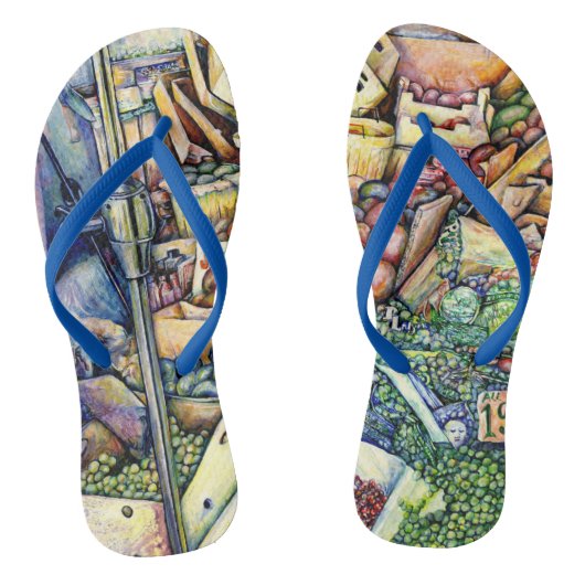 Als God het beter had gemaakt, had ze het bewaard. Teenslippers (Voetbed)