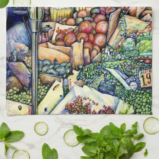 Als God het beter had gemaakt, had ze het bewaard. Theedoek (Gevouwen)