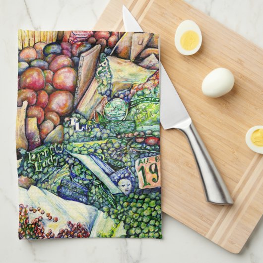 Als God het beter had gemaakt, had ze het bewaard. Theedoek (Quarter Fold)