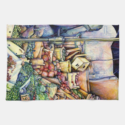 Als God het beter had gemaakt, had ze het bewaard. Theedoek (Horizontaal)