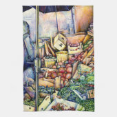 Als God het beter had gemaakt, had ze het bewaard. Theedoek (Verticaal)