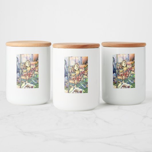 Als God het beter had gemaakt, had ze het bewaard. Voedselcontainer Etiket (Flessen)