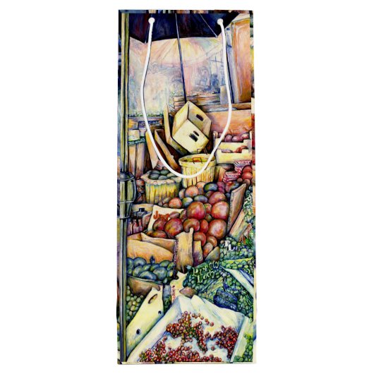 Als God het beter had gemaakt, had ze het bewaard. Wijn Cadeautas (Achterkant)