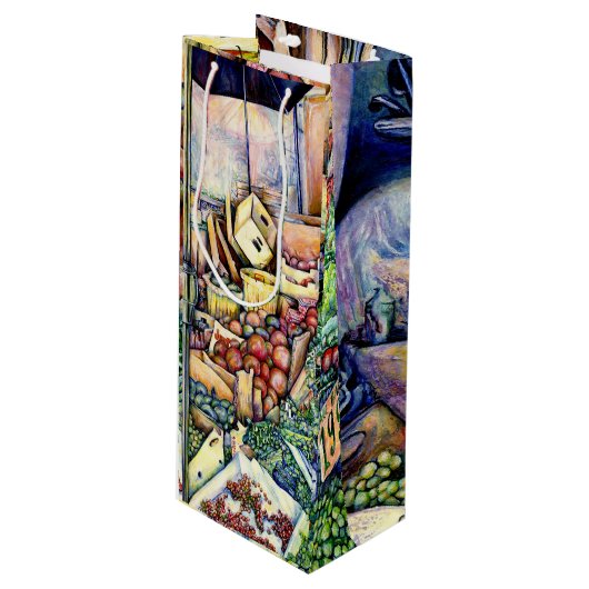 Als God het beter had gemaakt, had ze het bewaard. Wijn Cadeautas (Voorkant Gekanteld)