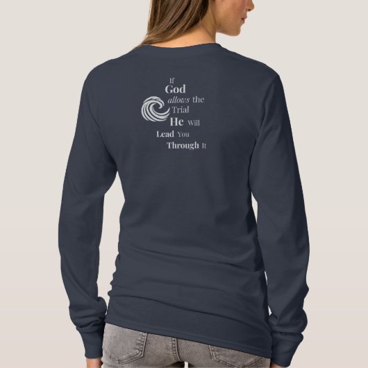 Als God het Shirt van vrouwen met lange mouwen toe (Achterkant)