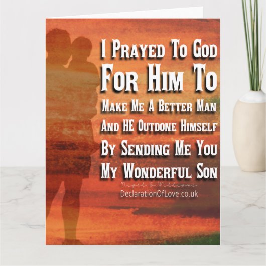 Als God het wil, maak me dan een betere man Kaart (Voorkant)