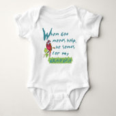 Als God hulp nodig heeft, dan is dat Granpa! I ESP Romper (Voorkant)