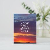 Als GOD je erin brengt Briefkaart (Staand voorkant)