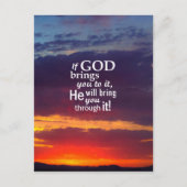 Als GOD je erin brengt Briefkaart (Voorkant)