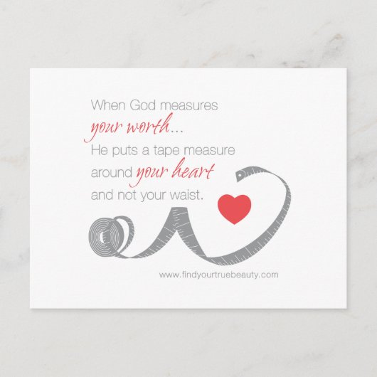 Als God je kracht meet Briefkaart (Voorkant)