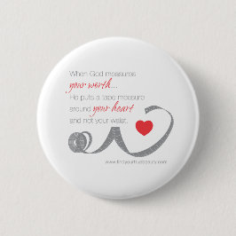 Als God je kracht meet Ronde Button 5,7 Cm