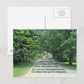 Als God met ons zou lopen en met ons zou praten... Briefkaart (Voorkant / Achterkant)