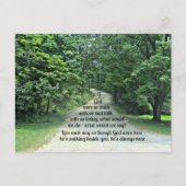 Als God met ons zou lopen en met ons zou praten... Briefkaart (Voorkant)