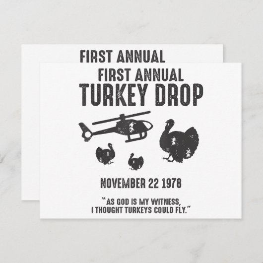 Als God mijn getuige dacht ik dat kalkoenen S kond (Voorkant / Achterkant)