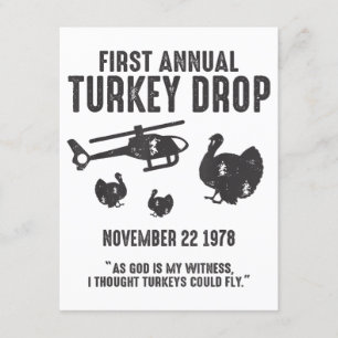 Als God mijn getuige dacht ik dat kalkoenen S kond Informatiekaartje