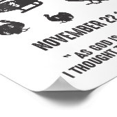 Als God mijn getuige dacht ik dat kalkoenen S kond Poster (Hoek)