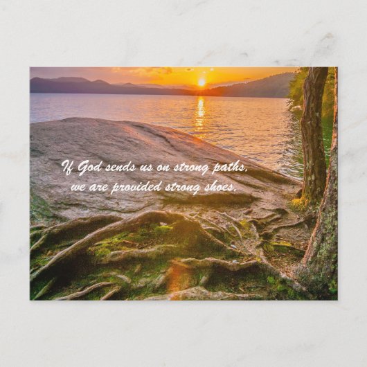 Als God ons op sterke wegen stuurt, Briefkaart (Voorkant)