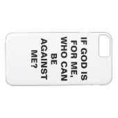 "Als God voor mij is..." Apple iPhone 8/7 Hoesje (Achterkant (Horizontaal))